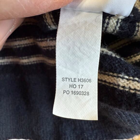 J Crew Pullover Cotton Sweater Men's M Striped Coastal Preppy Fishingcore L/S - Picture 6 of 9